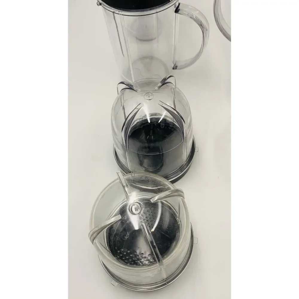 Magic Bullet Party Pack blender cups, handled mugs, and colored lip rings